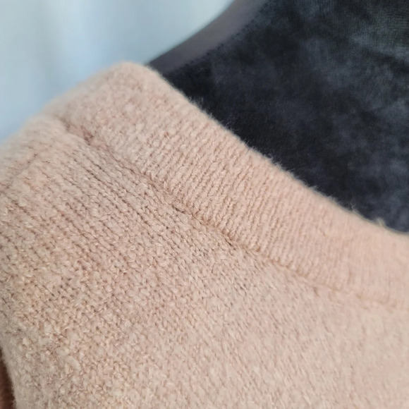 NWT French Connection Urban Flossy Sweater Cinder Rose Pink Scoop Back XS - Picture 6 of 14